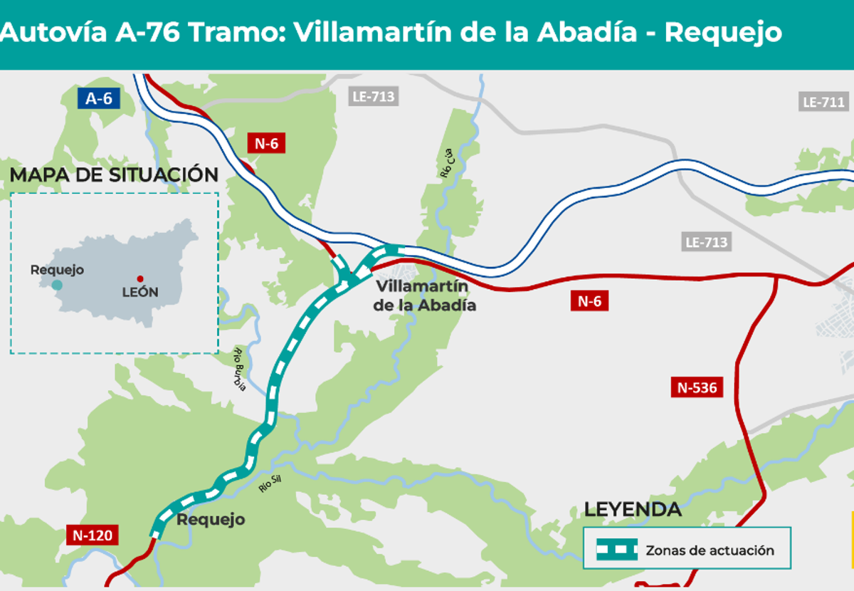 Mitma somete a información pública el proyecto paa la A-76.