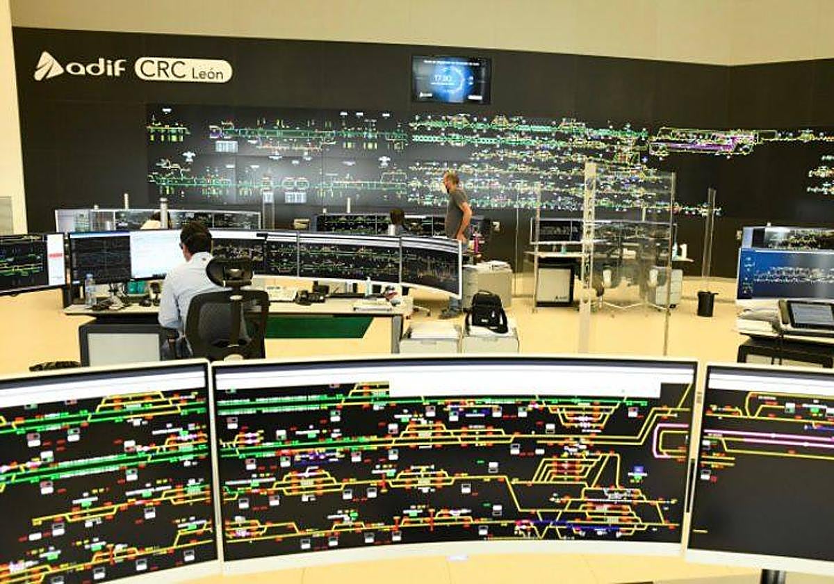 Centro de control de Adif en León