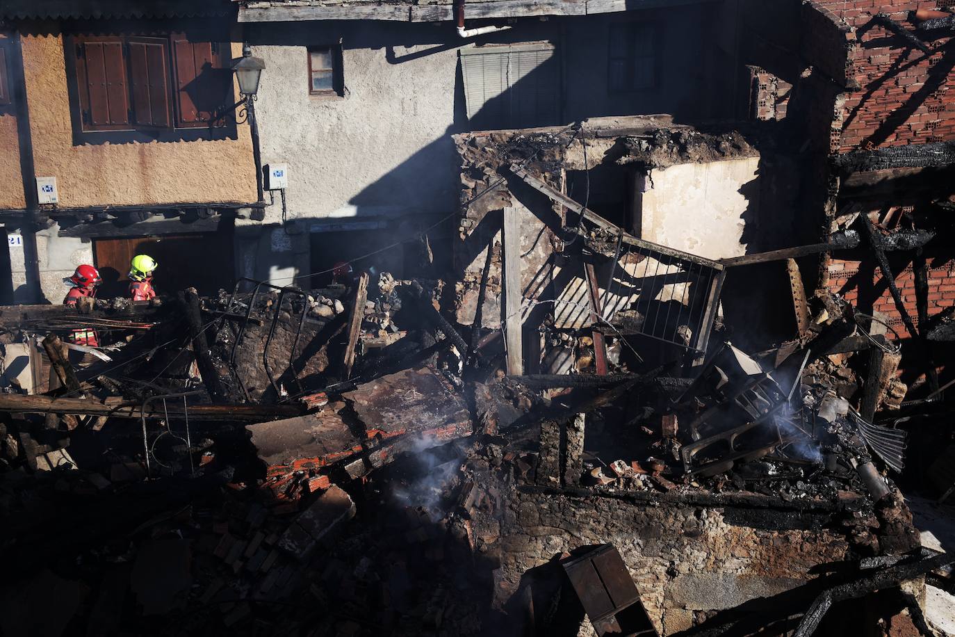 Así han quedado las viviendas afectas por el fuego