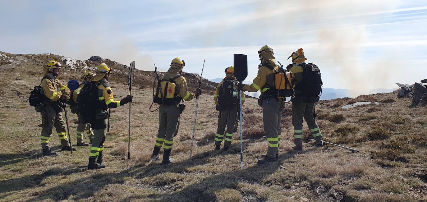 Incendio en La Baña