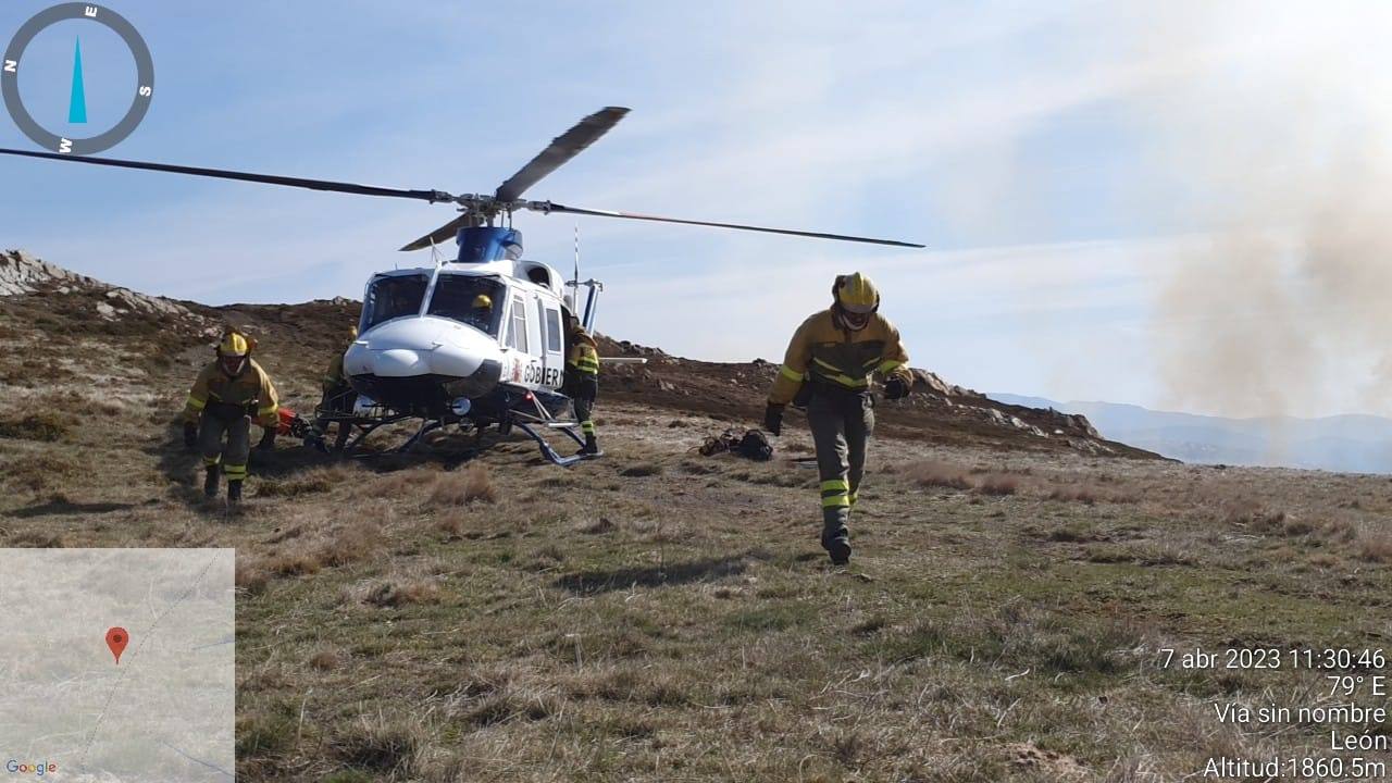 Incendio en La Baña