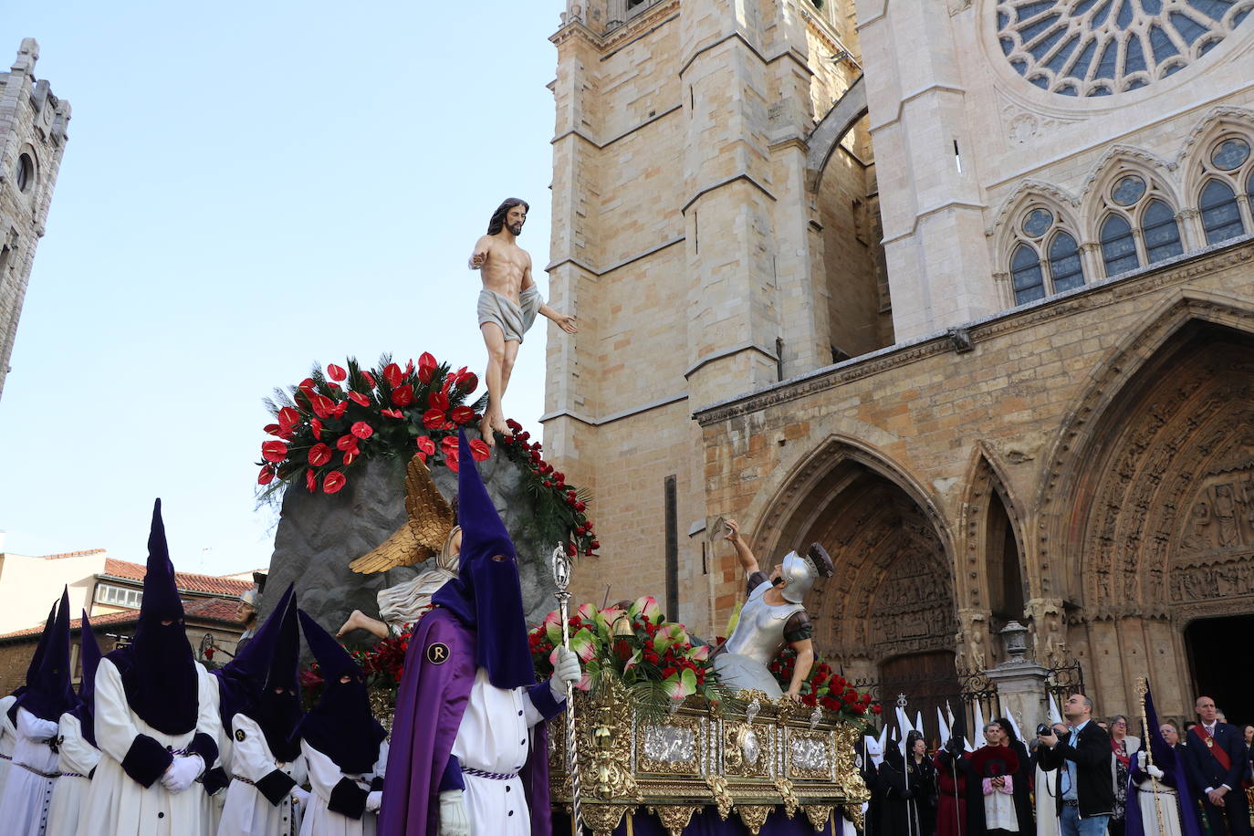 Acto de El Encuentro en el Domingo de Resurrección