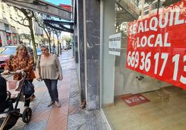 Algunas calles de la capital cuentan con cuatro de cada cinco locales comerciales en alquiler.