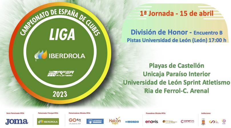 Primera jornada de la División de Honor de Atletismo Femenino.