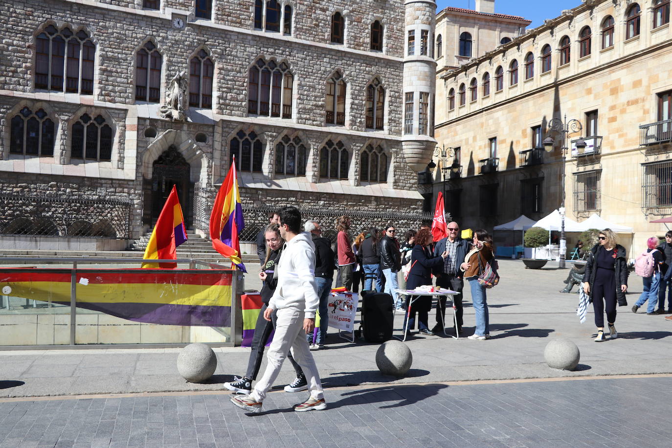 Manifestación en favor de la república en León