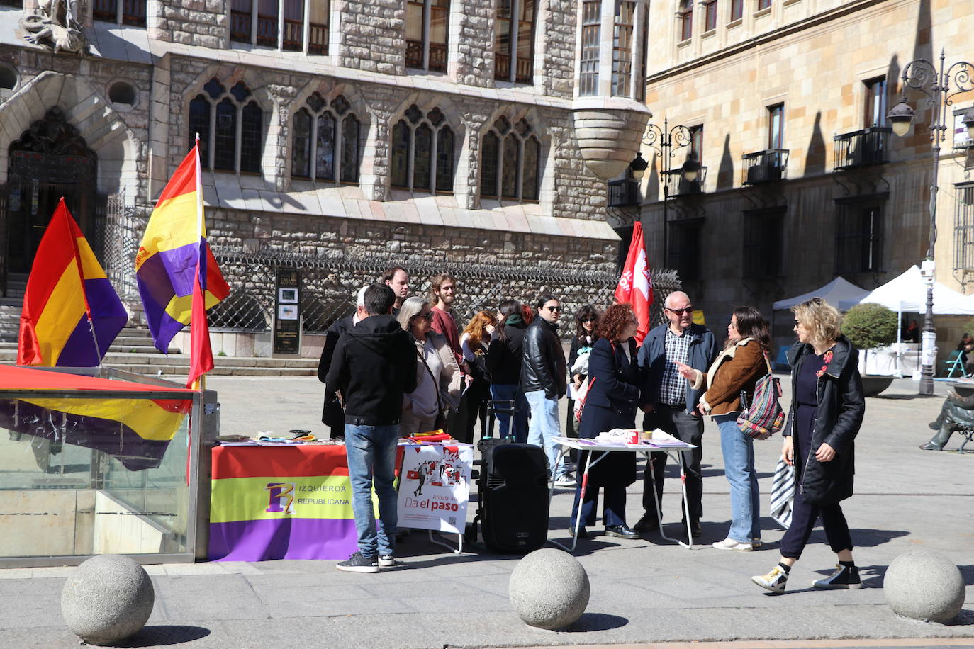 Manifestación en favor de la república en León