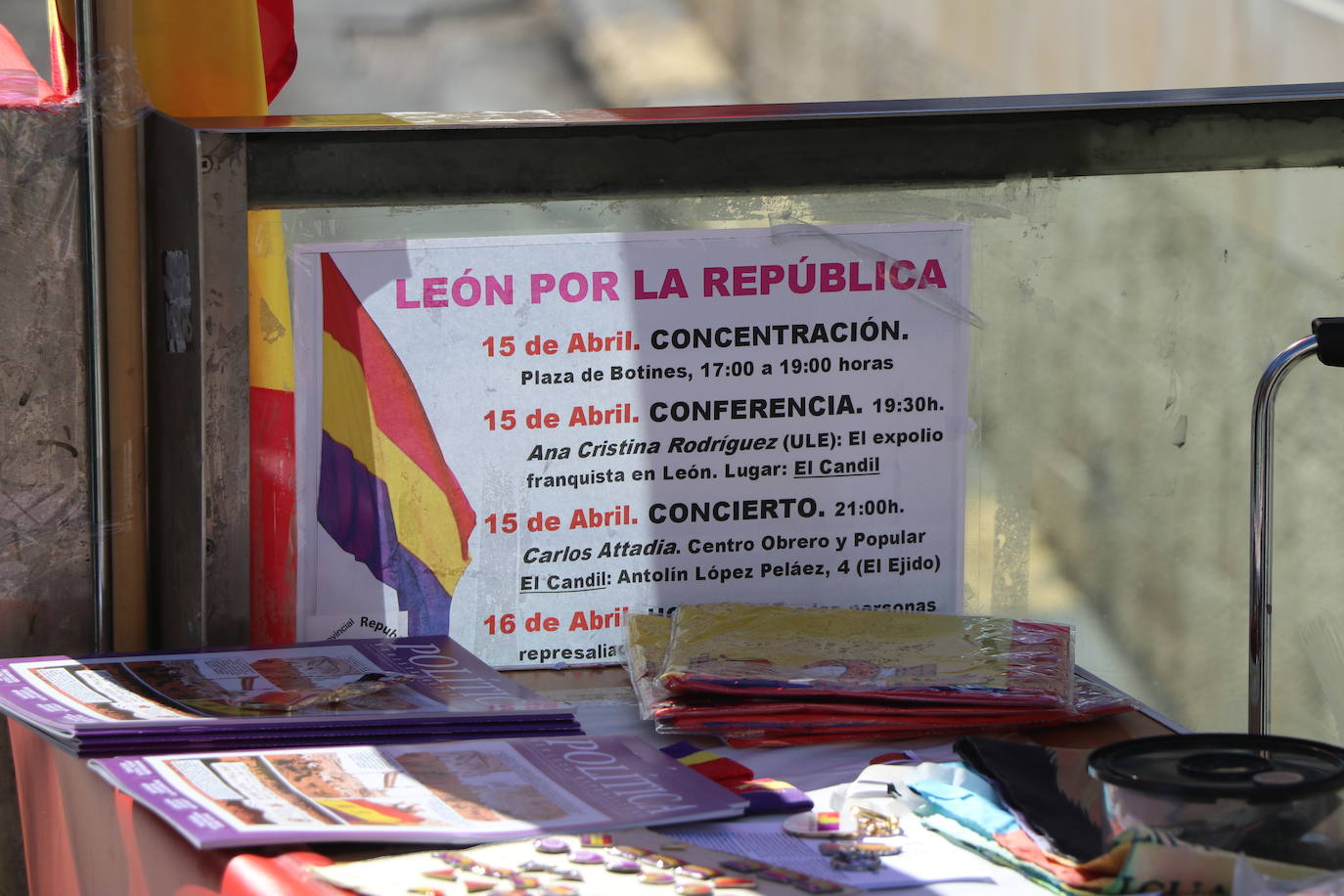 Manifestación en favor de la república en León