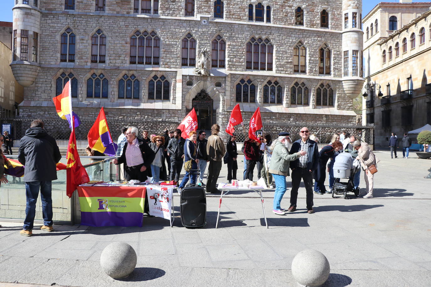 Manifestación en favor de la república en León