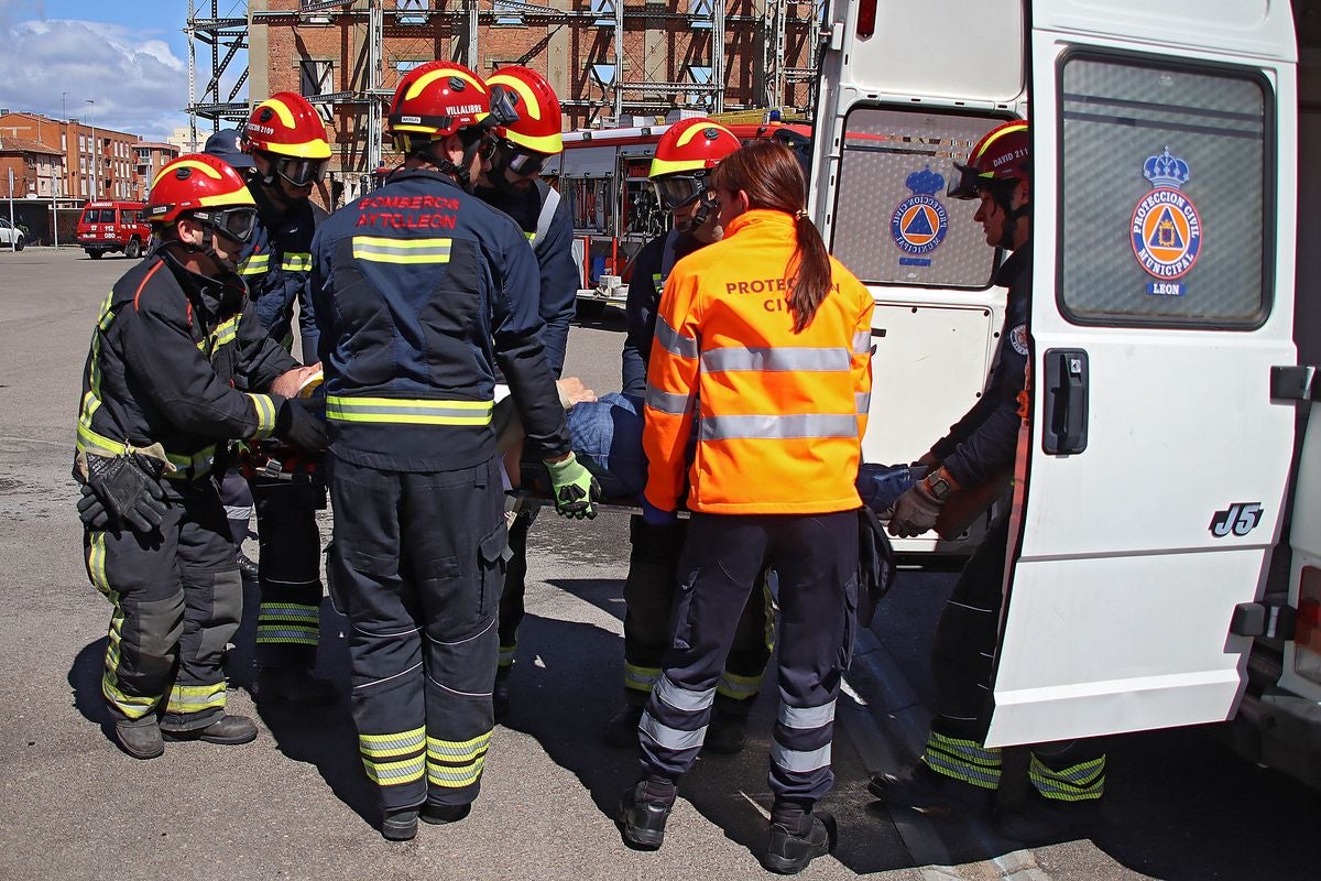 Exhibición de rescate en accidentes de tráfico