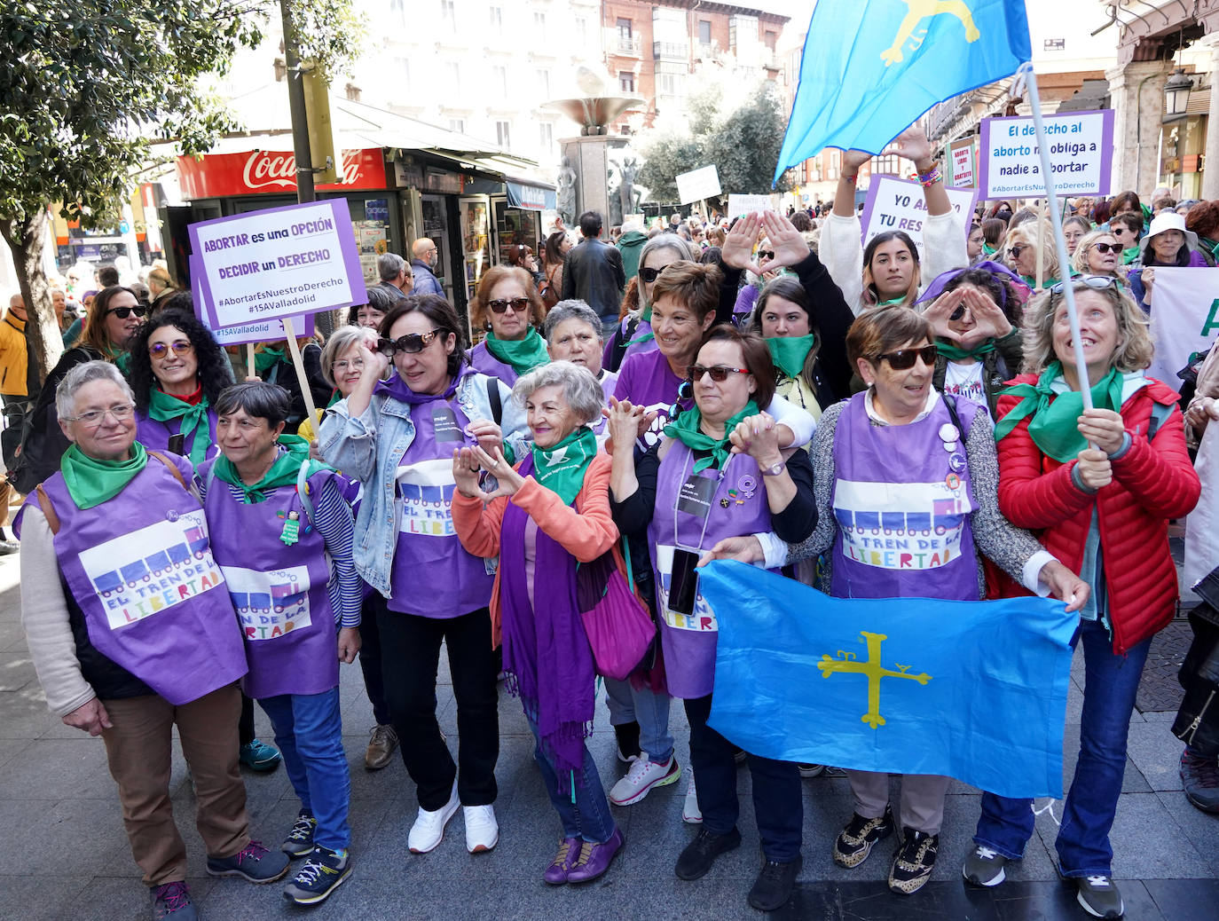 Manifestación feminista para defender el derecho efectivo a abortar en todas las provincias