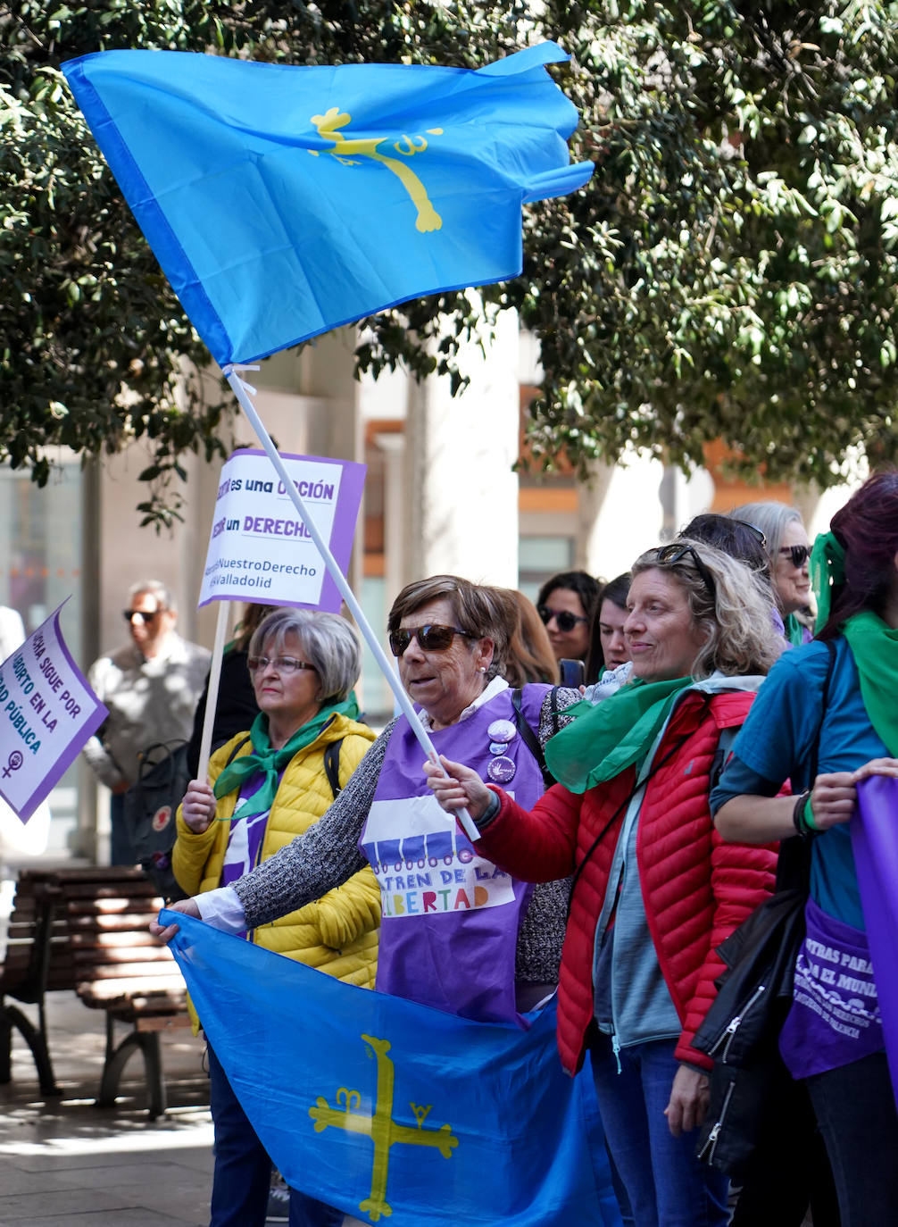 Manifestación feminista para defender el derecho efectivo a abortar en todas las provincias