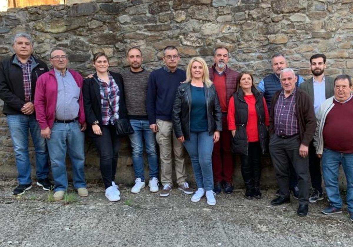 Candidatos del PSOE en Noceda del Bierzo.