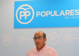 Francisco Castañón, portavoz del Partido Popular en la Diputación de León.