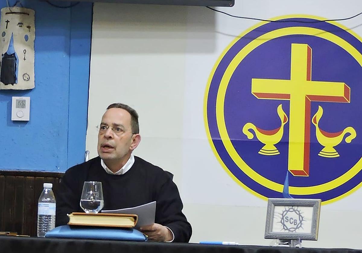 Juan Lanero, durante su ponencia.