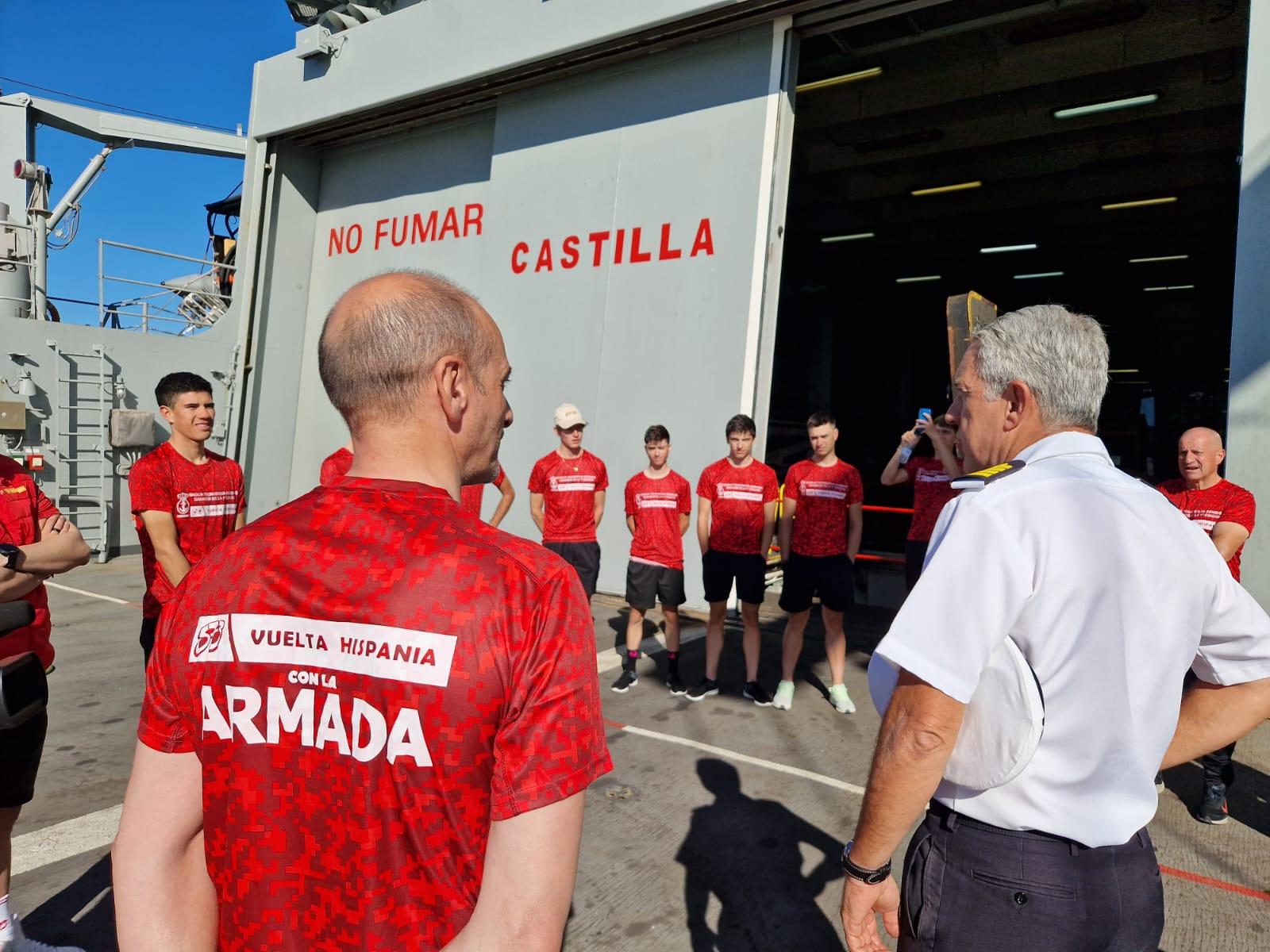 La Armada y la organización de la Vuelta Hispania premian al Maglia Tecnosylva Bembibre