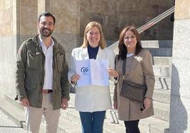 Margarita Torre, este miércoles, en la presentación de su candidatura en el registro.