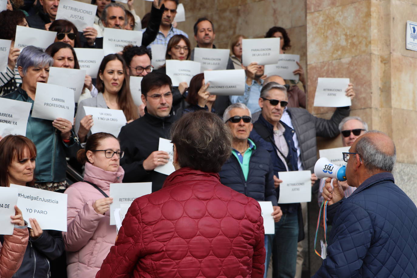 Seguimiento del 60% en la huelga del cuerpo general de justicia