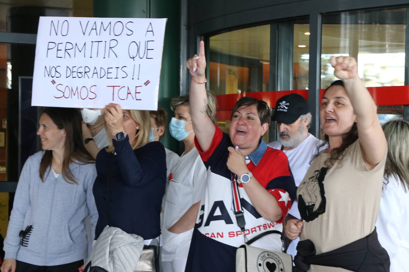 Protesta a las puertas del hospital