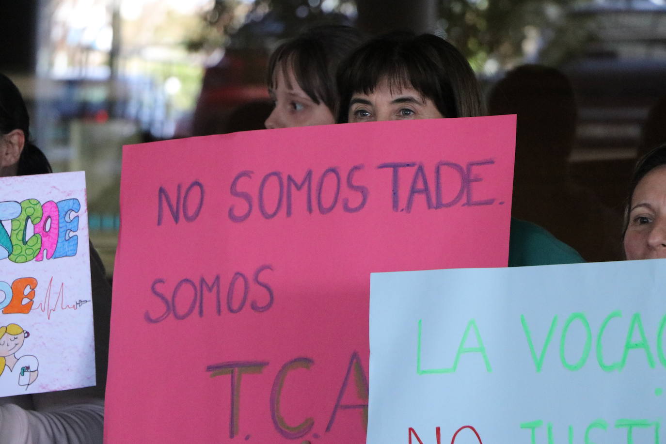 Protesta a las puertas del hospital