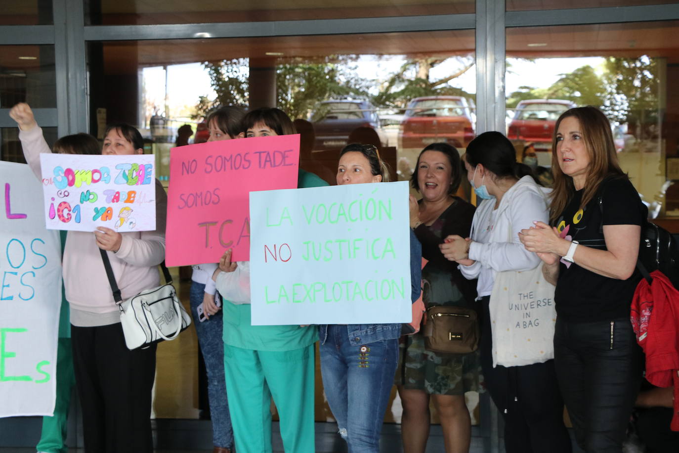 Protesta a las puertas del hospital