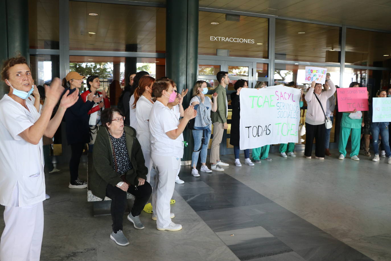 Protesta a las puertas del hospital