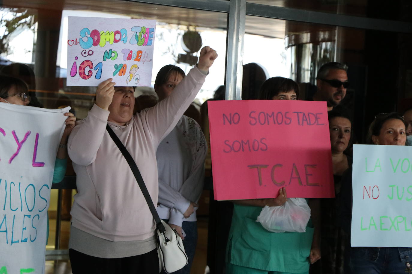 Protesta a las puertas del hospital