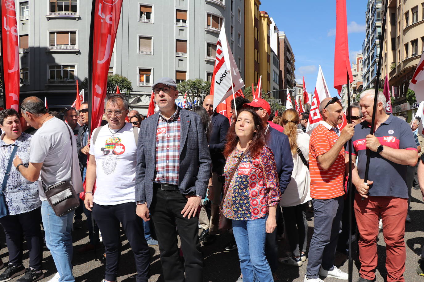 Manifestación del Primero de Mayo en León