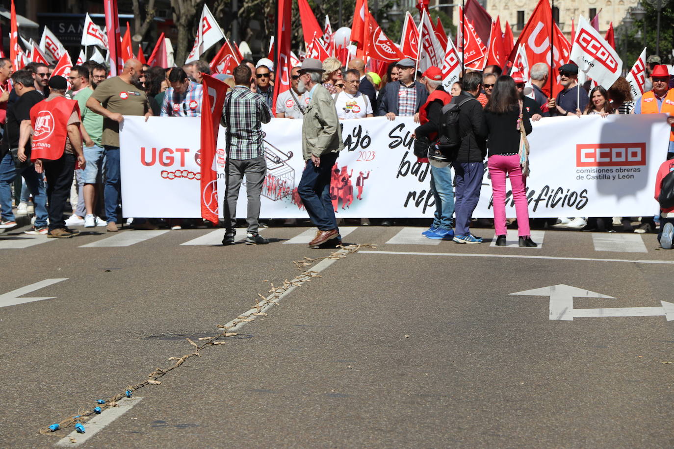 Manifestación del Primero de Mayo en León