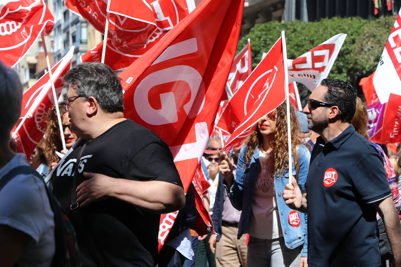 Manifestación del Primero de Mayo en León