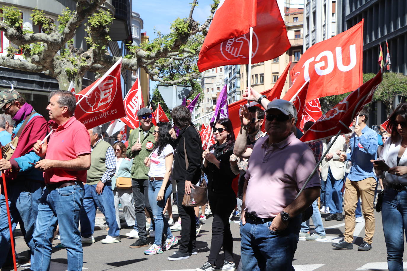 Manifestación del Primero de Mayo en León