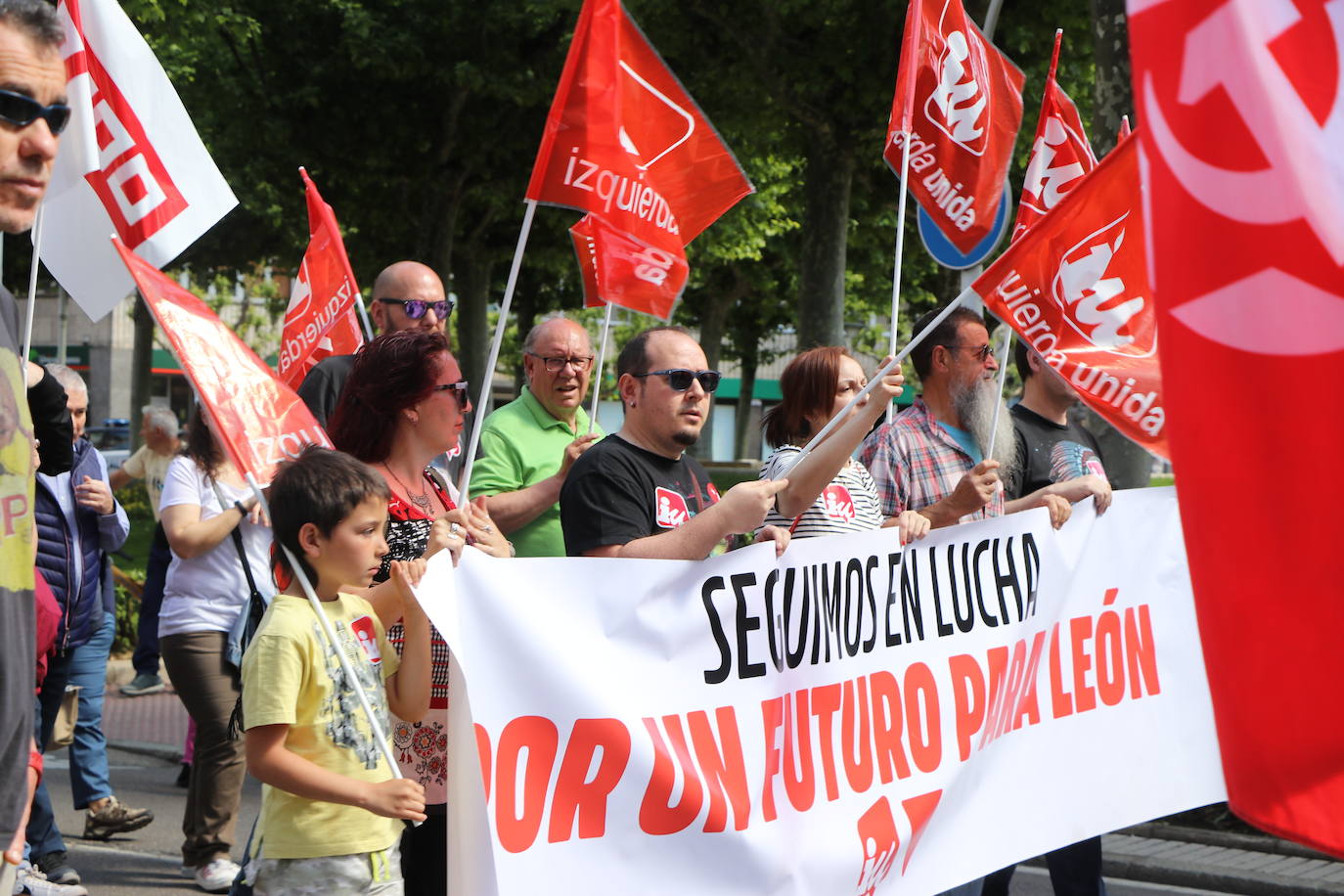 Manifestación del Primero de Mayo en León