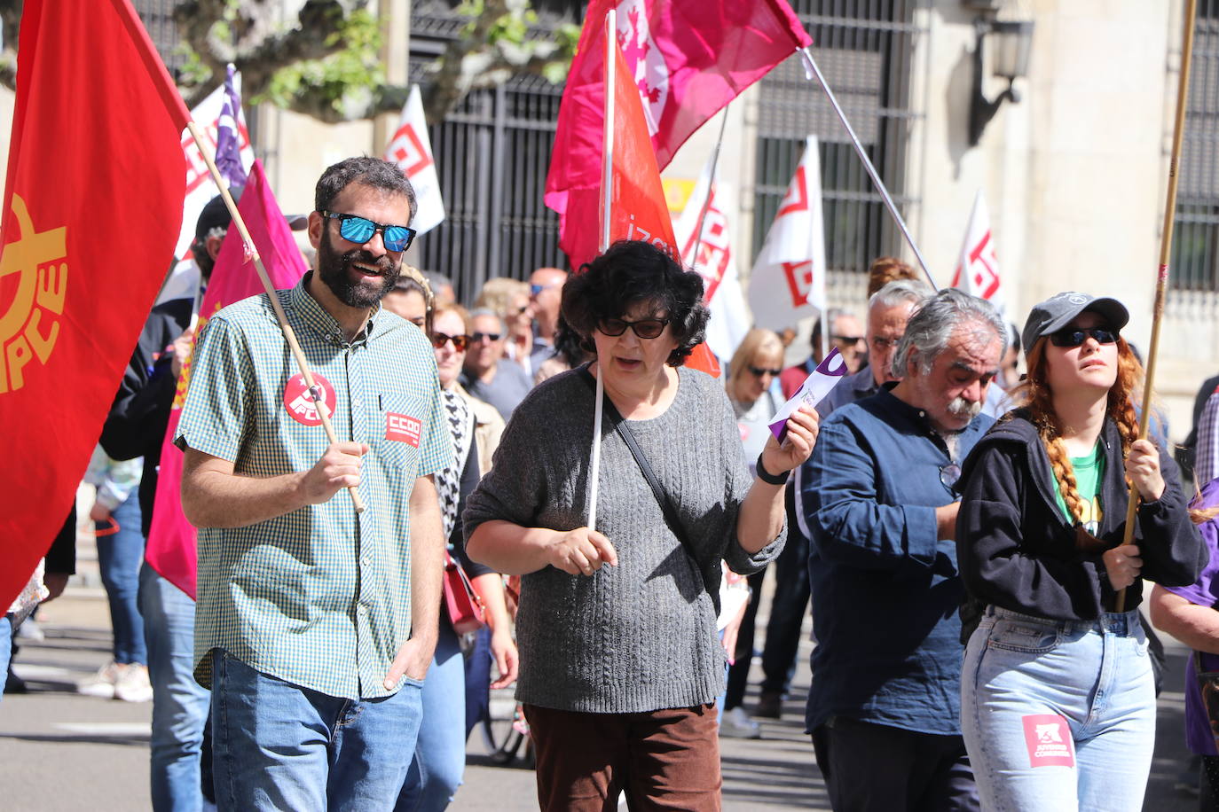 Manifestación del Primero de Mayo en León