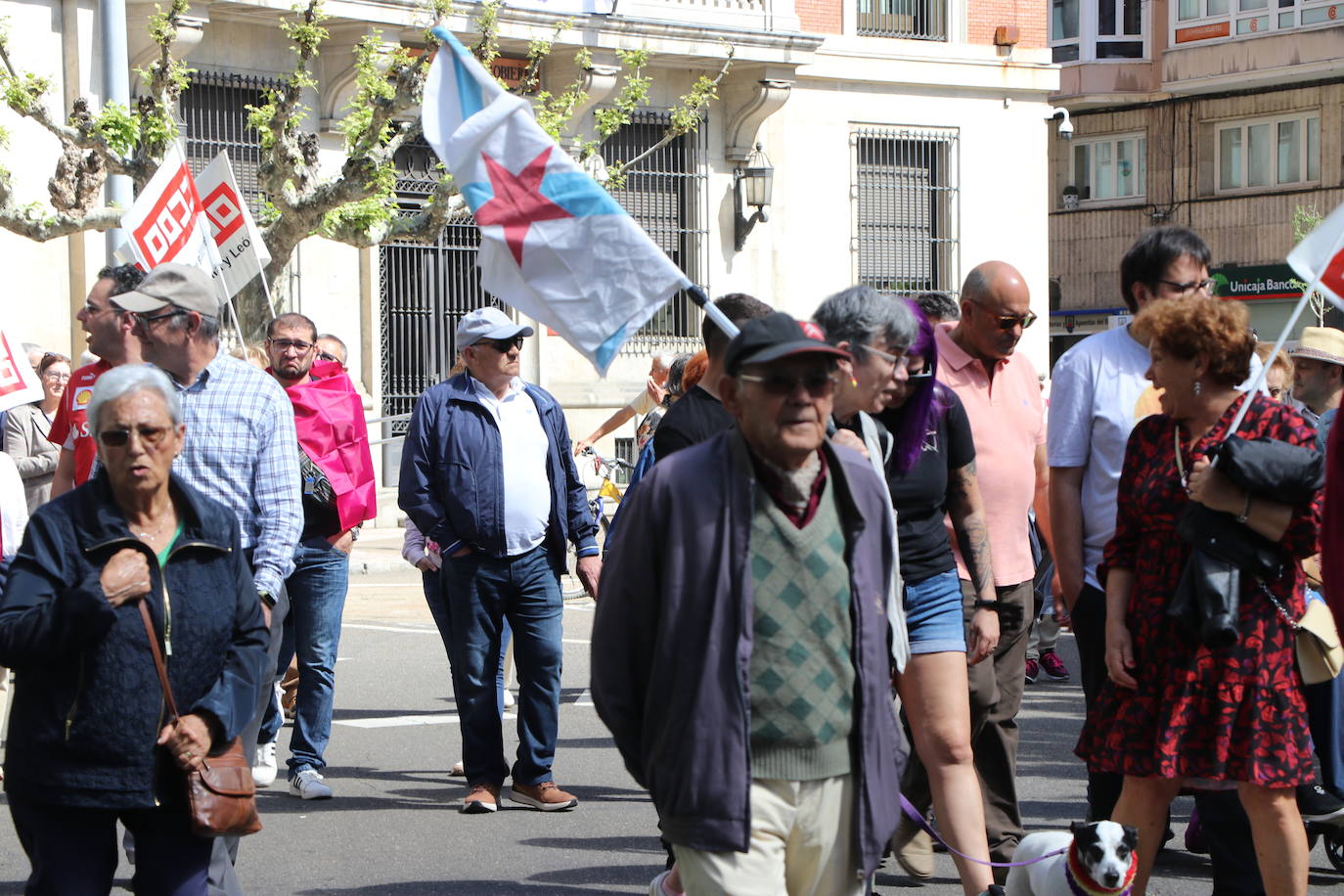 Manifestación del Primero de Mayo en León