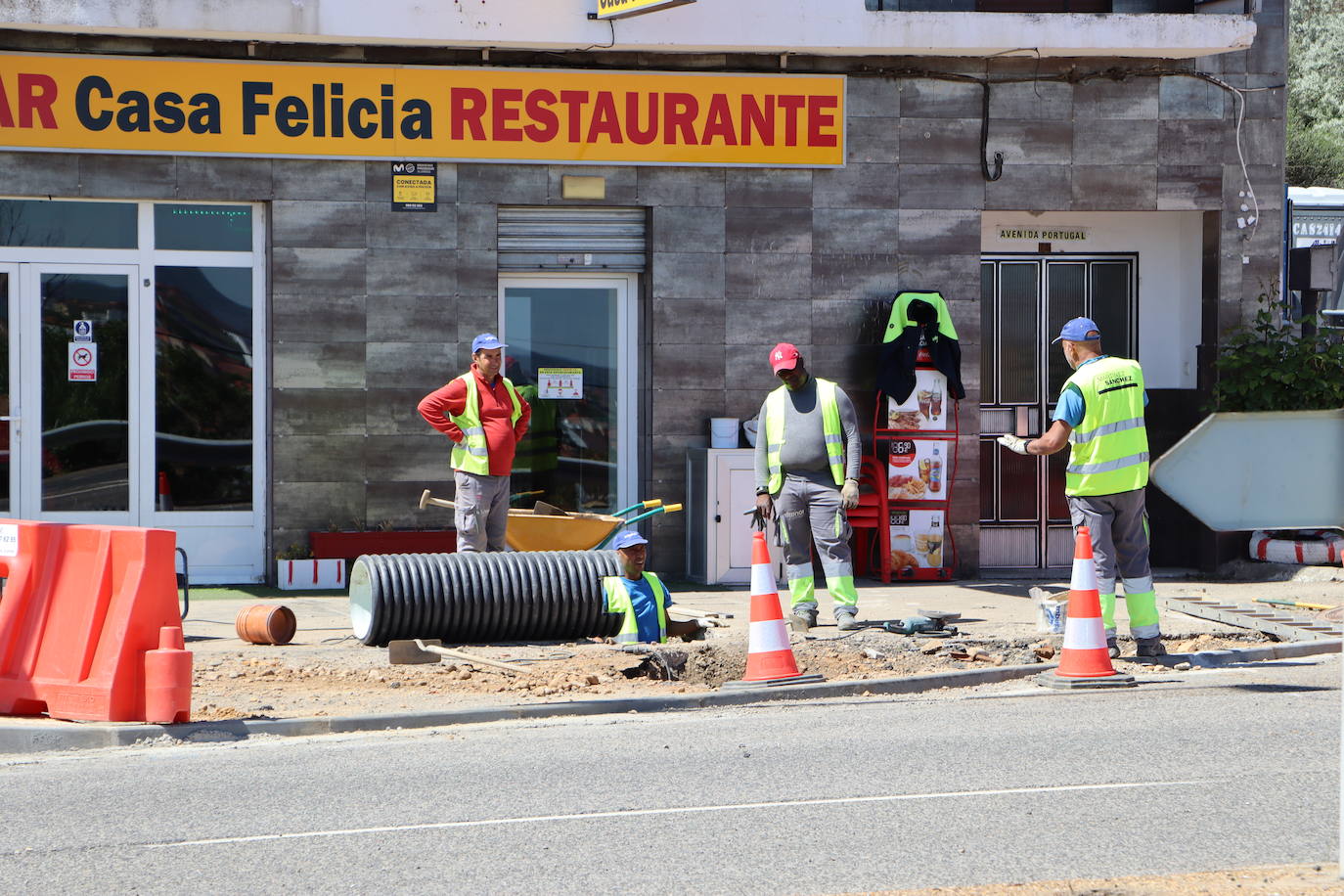 Toma forma la nueva glorieta de Oteruelo