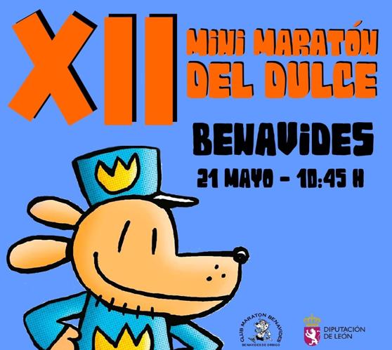 Cartel de la mini media maratón.
