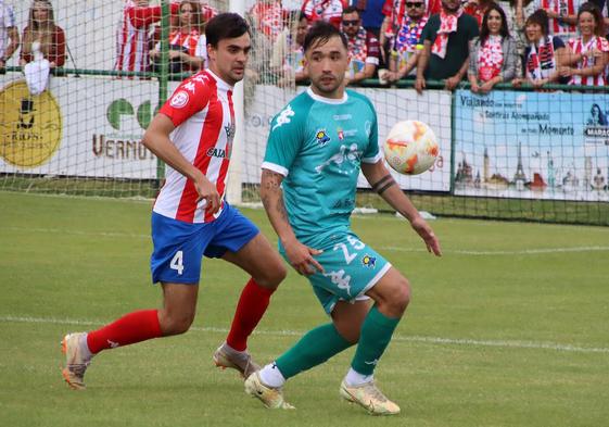 Javi Amor, en imagen, fue el gran protagonista del partido.