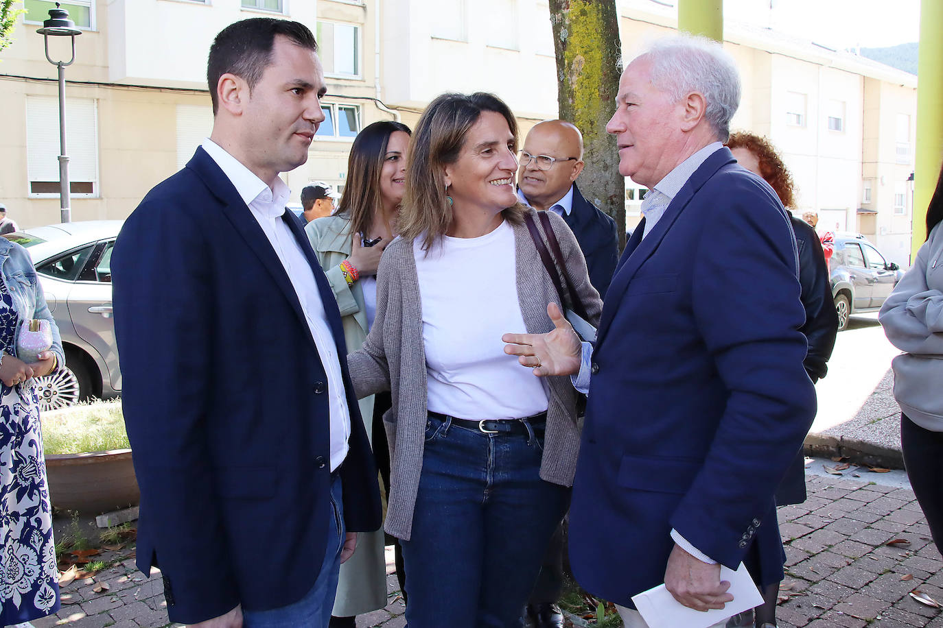 Teresa Ribera asiste a la presentación de la candidatura del PSOE en Fabero