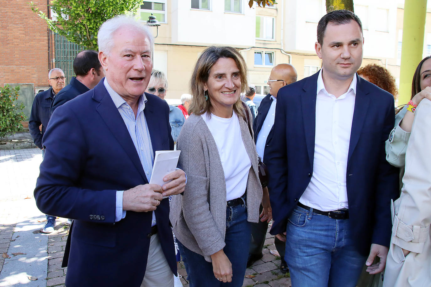 Teresa Ribera asiste a la presentación de la candidatura del PSOE en Fabero