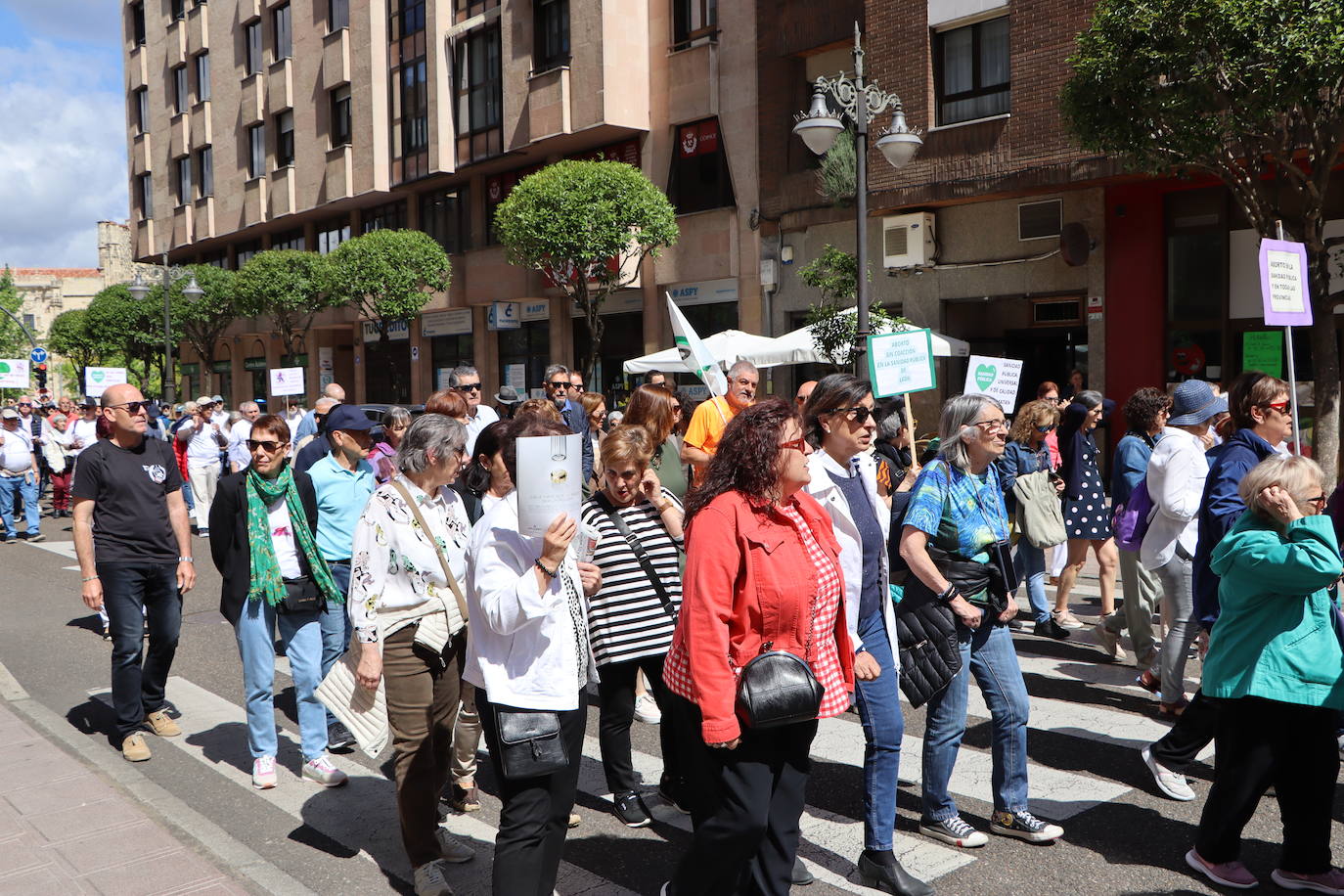 Manifestación en defensa de la sanidad pública en León