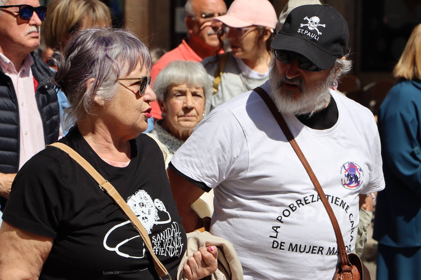 Manifestación en defensa de la sanidad pública en León