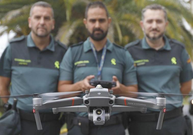 Un equipo de drones se incorpora a la vigilancia del Camino de Santiago