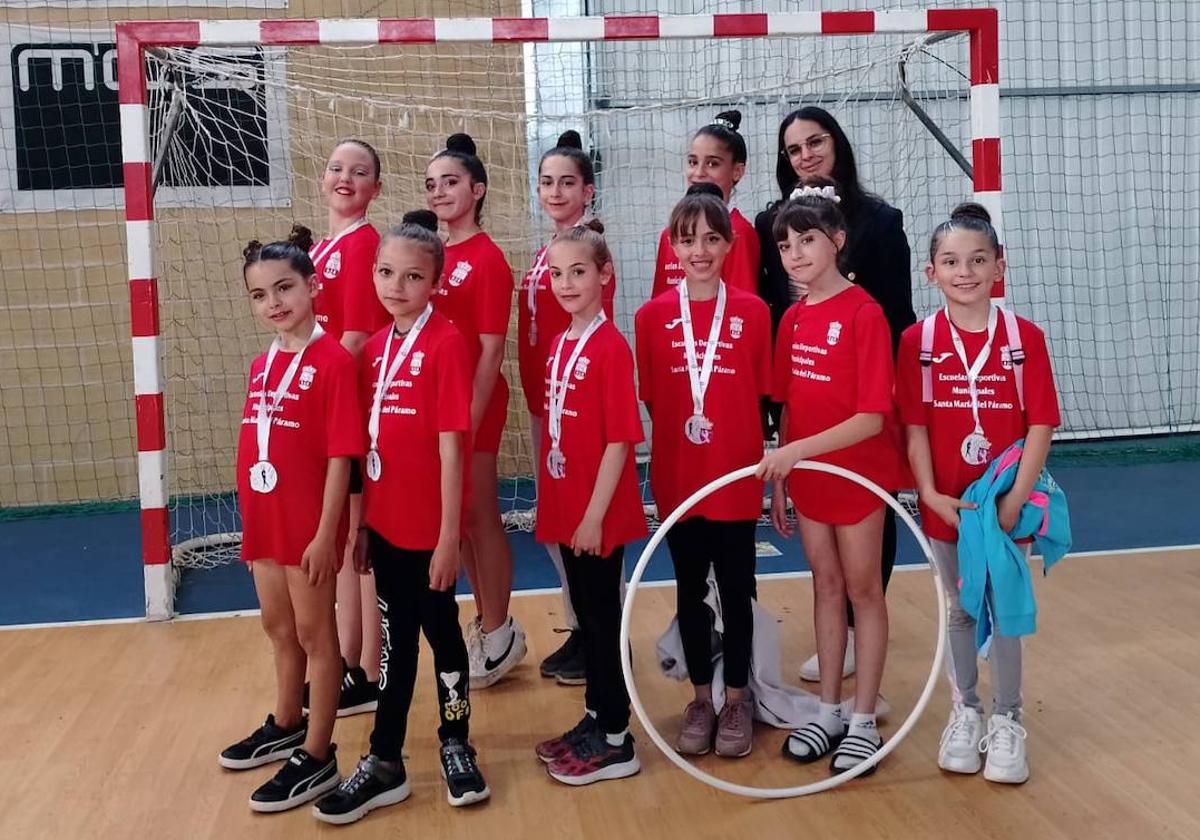 La Escuela de Gimnasia Rítmica de Santa María brilla en el Provincial.