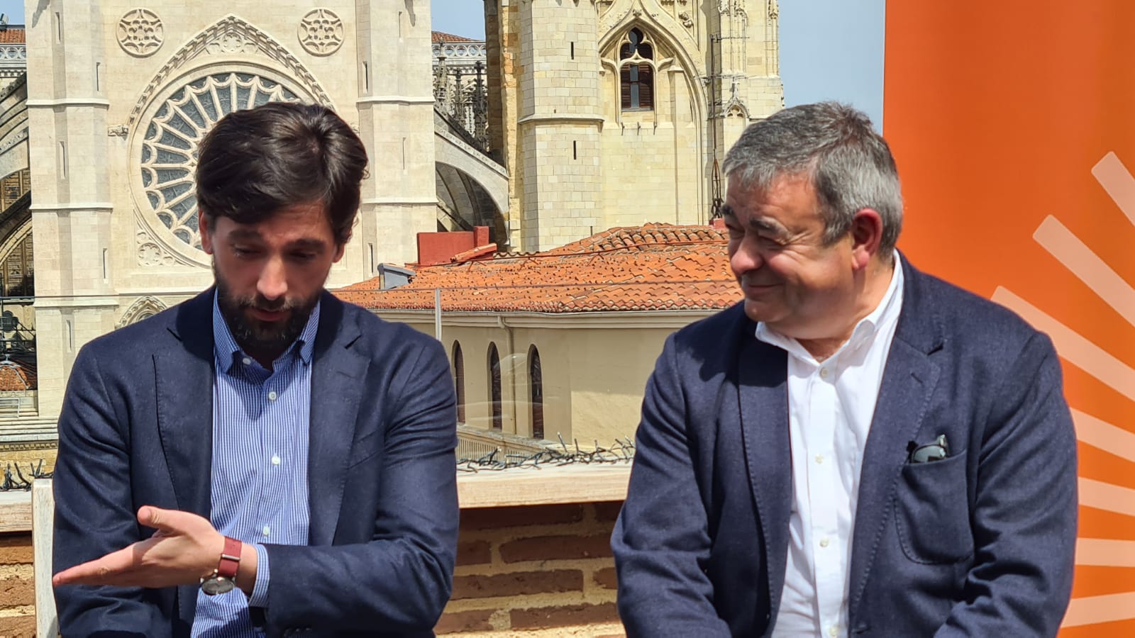 Adrián Vázquez, secretario general de Ciudadanos, visita León