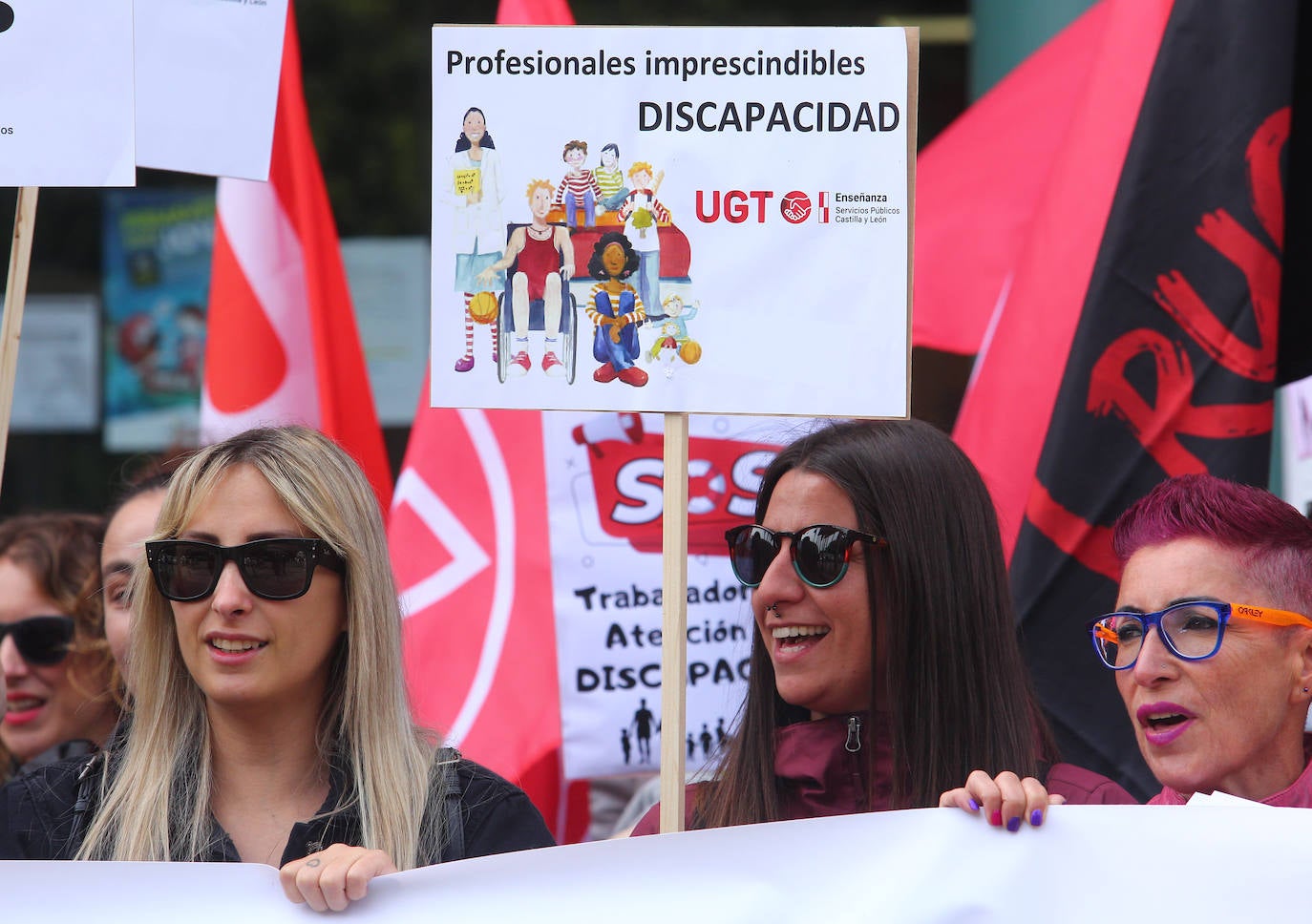 Trabajadores de atención a la discapacidad piden un complemento salarial