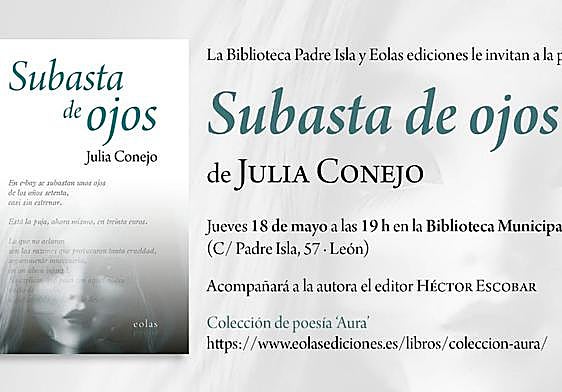 Presentación del poemario 'Subasta de ojos'.