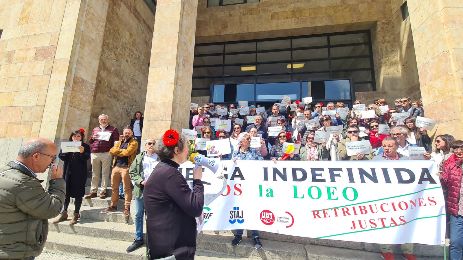 Concentración de los funcionarios de Justicia