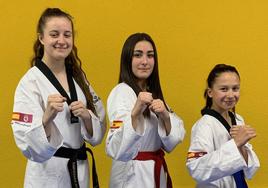 Yessenia Salgado, Ana Martínez y Alba de la Puente estarán en el Campeonato de España.