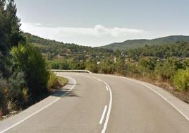 Tramo de la LE-715 donde se produjo el trágico accidente.