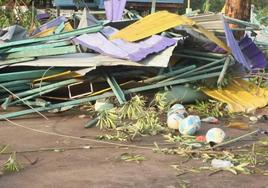 Fallecen siete personas, cuatro de ellos niños, en el derrumbe del techo de una escuela en Tailandia.