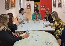 Jornada de encuentro entre la candidata en San Andrés y diferentes mujeres.